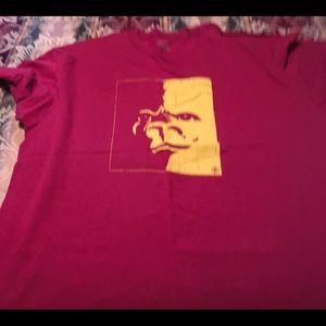 Pair of Pitts State University Maroon T-shirt